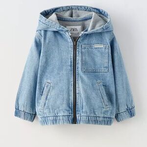 HOODED DENIM JACKET